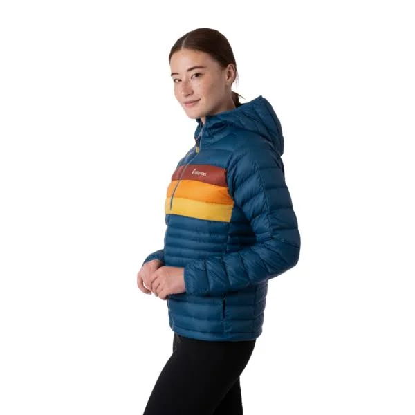 Cotopaxi Fuego Hooded Down Jacket - Women's, Indigo Stripes, Adult