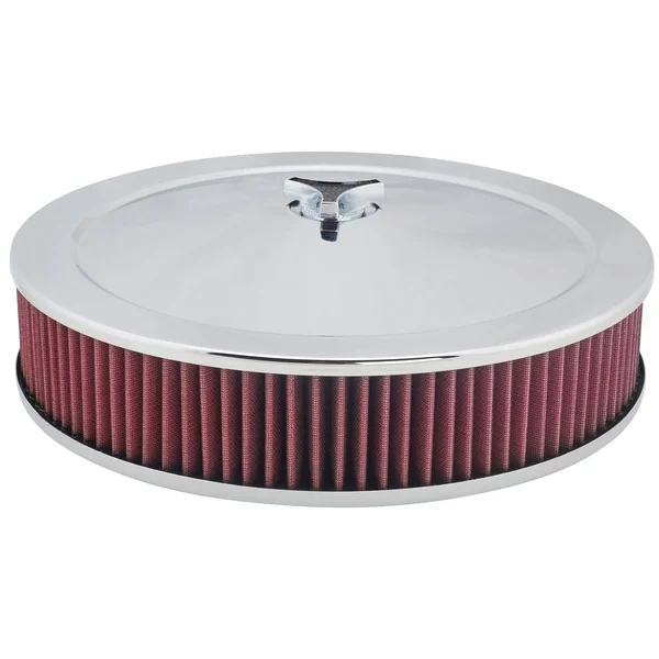 Chrome Air Cleaner with Washable Filter - 14 x 3 inch 91011039