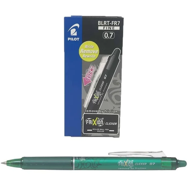 Boligrafo FriXion Clicker Ball 0 - 7 Verde (BORRABLE) Pilot