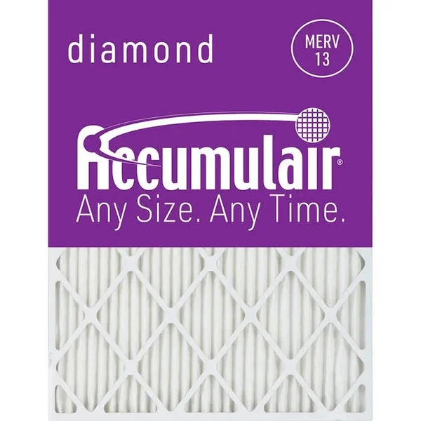 Accumulair Diamond 1 inch Air Filter, 4-Pack