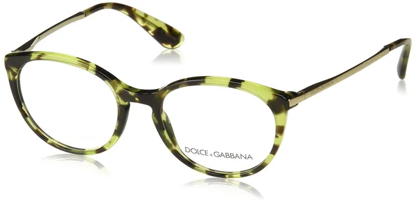 Dolce & Gabbana DG3242 Eyeglasses - 50-18-145, 2970-CUBE Havana Green