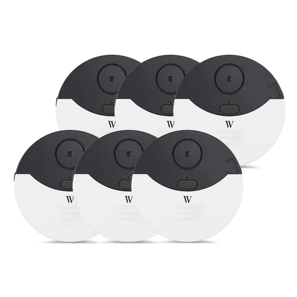 Smart Window Alarm Door Sensor - Vibration & Movement Detection 6-Pack