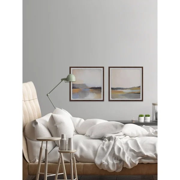 Marmont Hill Grey Dunes 48-Inch x 24-Inch Framed Diptych Wall Art