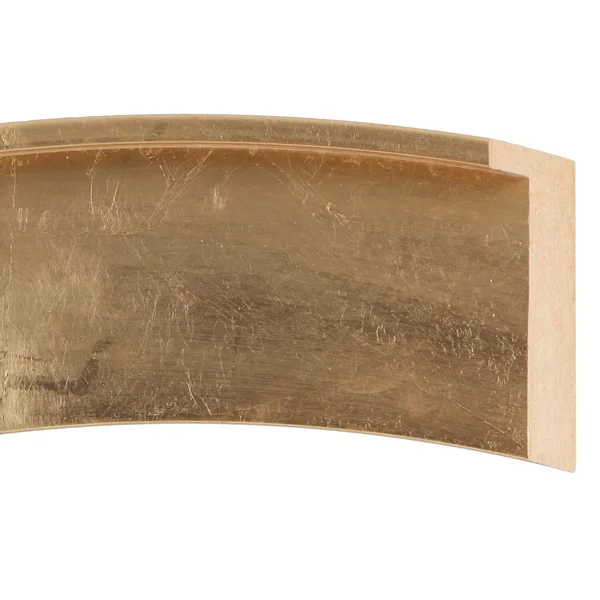 Singapore Framed Oval Mirror - Gold Leaf - 18 5/8x22x24 5/8x22
