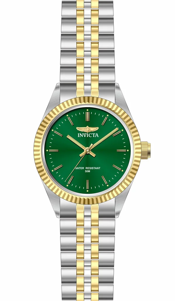 Invicta Men's Specialty Quartz Green Dial Two Tone Stainless Steel Watch 29379