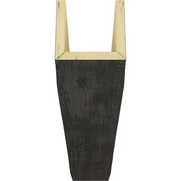 Ekena Millwork BMSD3C0120X040X144ES 12x22W x 4x22H x 12&L 3-Sided (U-beam) Sandblasted Endurathane Faux Wood Ceiling Beam, Aged