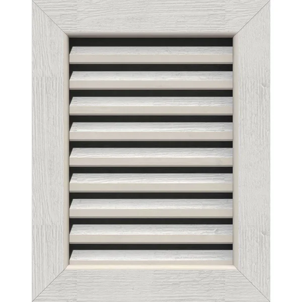 Ekena Millwork GVWVE24X1401RFPWR 24x22W x 14x22H Vertical Gable Vent (29x22W x 19x22H Frame Size): Primed - Functional, Rough Saw