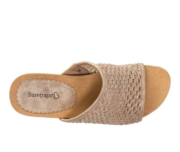 Baretraps Flossey Women's Wedge Sandals, Size: 9.5, Gold