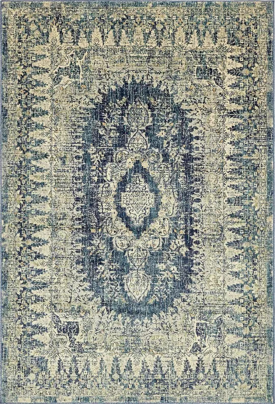 Unique Loom Lyngby Lake Oslo Area Rug - 6& x 9& Navy Blue