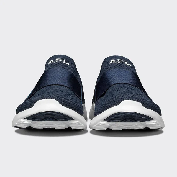 APL Women's Techloom Bliss Navy/White Shoes in Size 7.5 - Athletic Propulsion Labs
