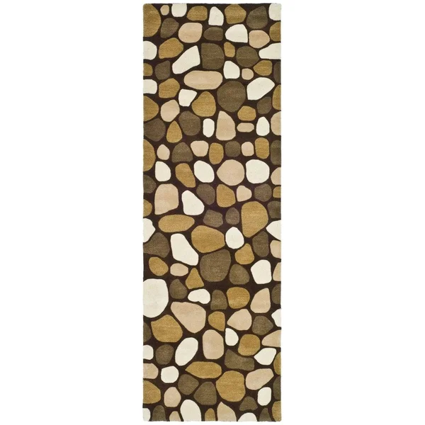 Safavieh Soho SOH814A 3&6x22 x 5&6x22 Dark Brown, Multi Area Rug