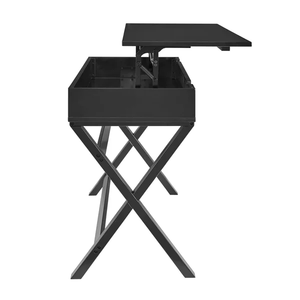 Linon Peggy Lift Top Desk, Black
