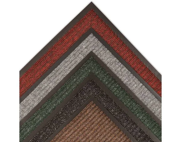 Notrax Heritage Rib 117 Brown Indoor Blended Yarn Carpeted Entry Mat - 8 ft Width - 4 ft Length - Vinyl Backing Material - 117 4