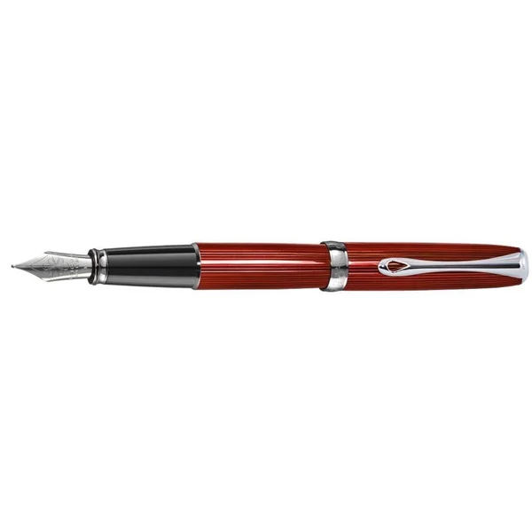 Diplomat Excellence A2 Skyline Fountain Pen - Red - Broad