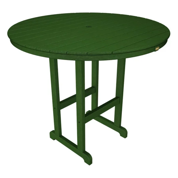 Trex Outdoor Furniture Monterey Bay 48-in W x 48-in L Round Plastic Bar Table
