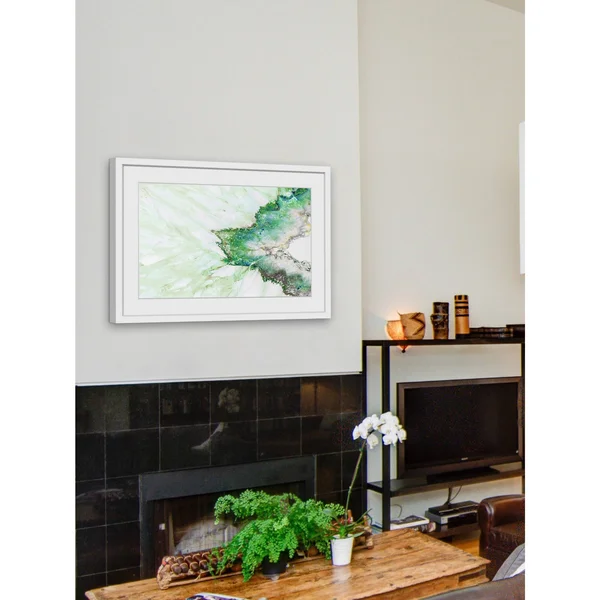 Marmont Hill - Green Outline Framed Painting Print - Green