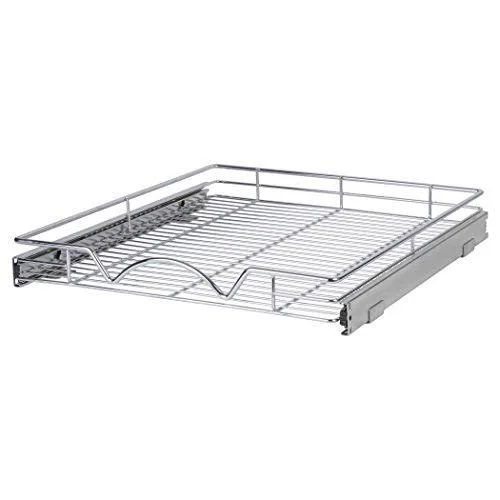 Richards Homewares 220110 Chrome One Tier 20x22W x 21x22D - Slide Out Kitchen Cabinet