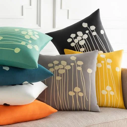 Surya LJA007-2020P Abo 20 x 20 inch Cream Pillow Kit Square