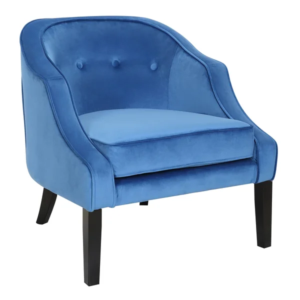 LumiSource Sofia Accent Chair Blue Velvet