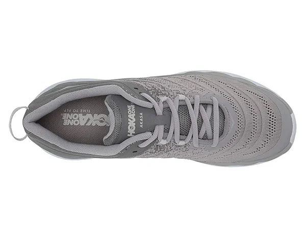 Hoka One One Men's Akasa Shoe - 10.5 - Frost Grey, Silver Sconce