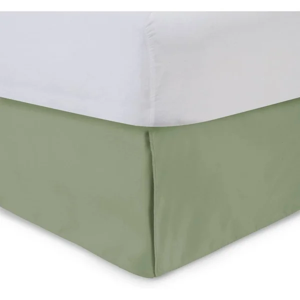 Harmony Lane Tailored Bed Skirt Sage Twin XL 14 inch Drop - Size: 14 Drop, Green
