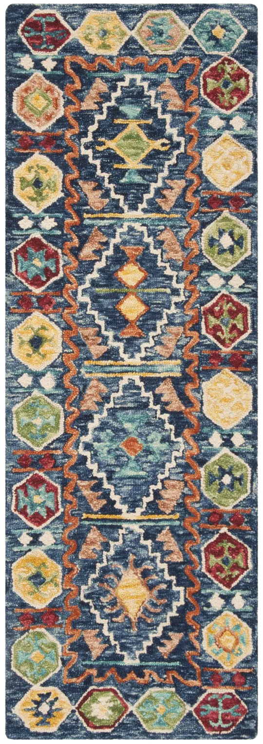 Safavieh Aspen APN501A 4&0x22 x 6&0x22 Navy - Gold Area Rug