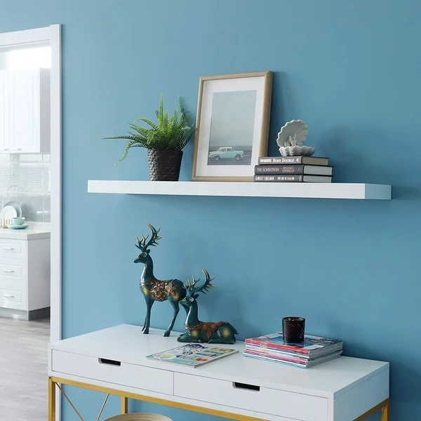 Welland 48 inch New Chicago Floating Shelf, White