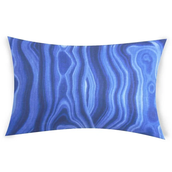 The Pillow Collection Ryanne Lumbar Throw Pillow, Size: 12 x 18, Blue