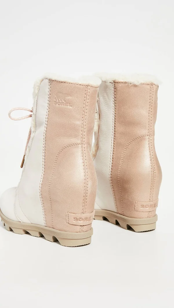 Sorel Women's Joan of Arctic Wedge II Lux Size 9.5 - Natural