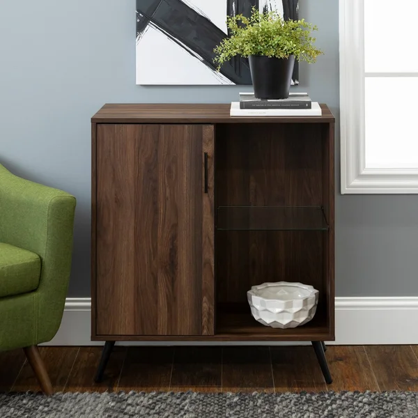 Carson Carrington Esbo 30-Inch Accent Cabinet - Dark Walnut