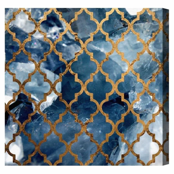 Oliver Gal Arabesque Bronze Canvas Art