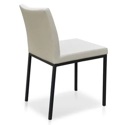 Aria 17x22 W Side Chair sohoConcept Leg Color: Black, Fabric: Brick ppm