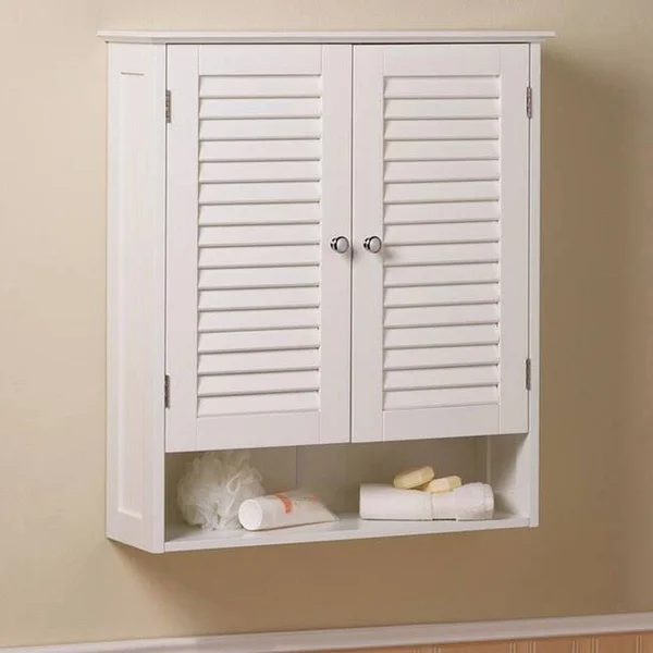 BSD National Supplies Olympia Wall Mounted 2-Door Louvered Cabinet