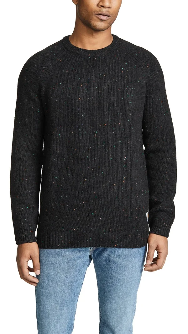 Carhartt WIP Anglistic Sweater I010977 Black Heather