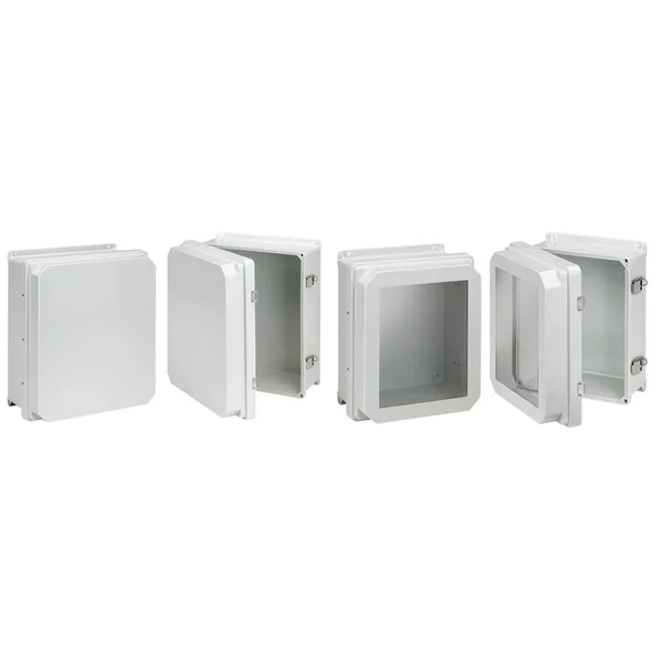 Hoffman RHJ1210HWPL2LG Non-Metallic Window Fiberglass Enclosure