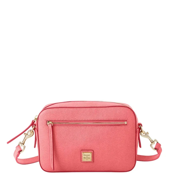 Dooney & Bourke Saffiano Camera Zip Crossbody Bag, Pink
