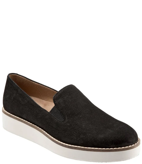 Softwalk Women's Whistle Slip On, Size: 9.5, Black