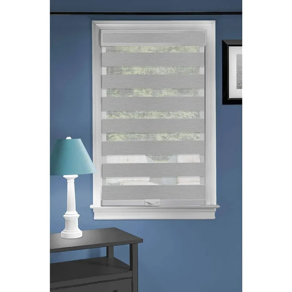 Cordless Serenity Sheer Double Layered Zebra Shade Horizontal Cordless Window Shade Blind Roller Blinds & Treatments (30x72