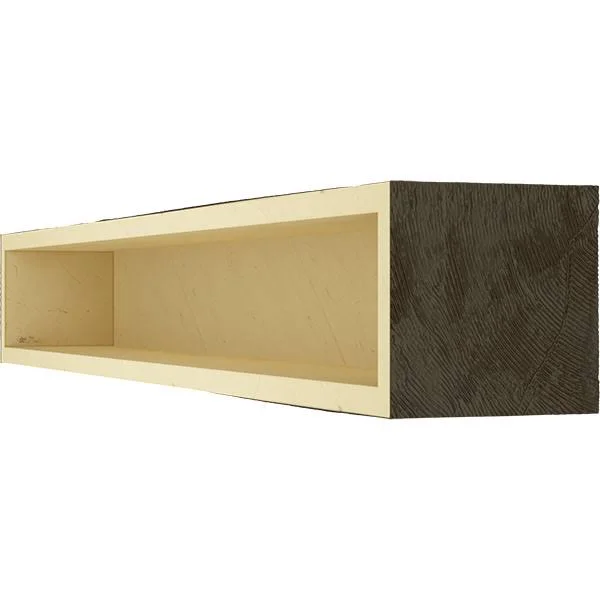 Ekena Millwork MANUKP08X12X84NS 8x22H x 12x22D x 84x22W Knotty Pine Faux Wood Fireplace Mantel, Natural Ash