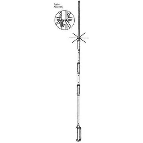 Hustler 4BTV 4 Band Vertical Base Antenna
