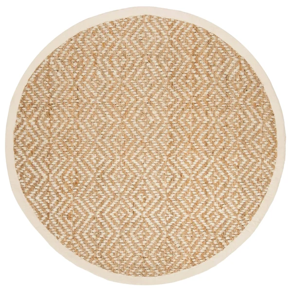 Safavieh Natural Fiber NF266D Area Rug Tropical Blue, Natural 6& x 9& Rectangle
