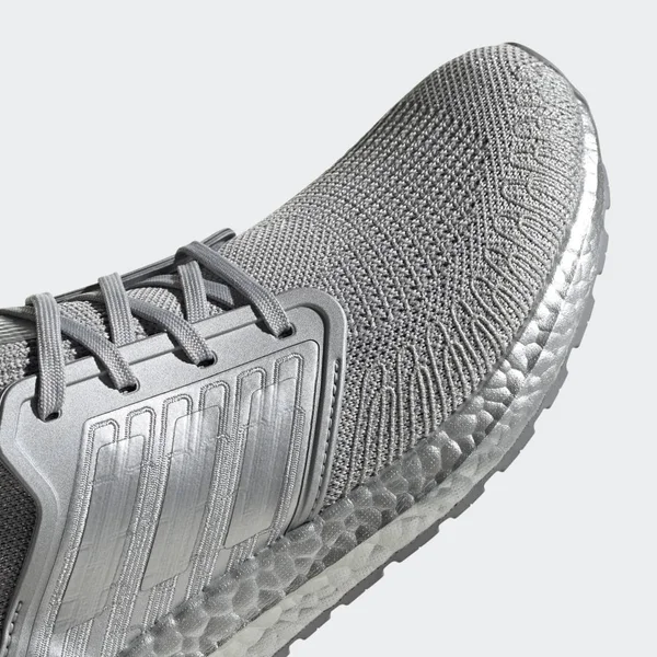 Adidas Ultraboost 20 Shoes Silver Metallic 4 - Mens Running Shoes