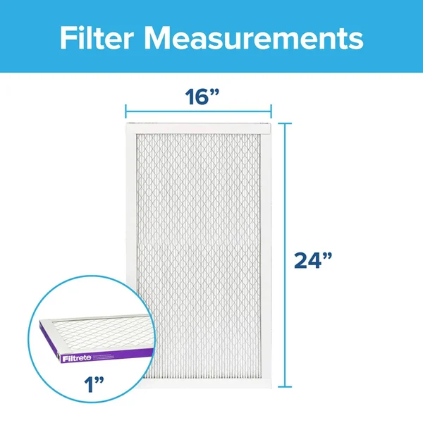 Filtrete 16x24x1 - AC Furnace Air Filter, MPR 1500, Healthy Living Ultra Allergen, 6-Pack