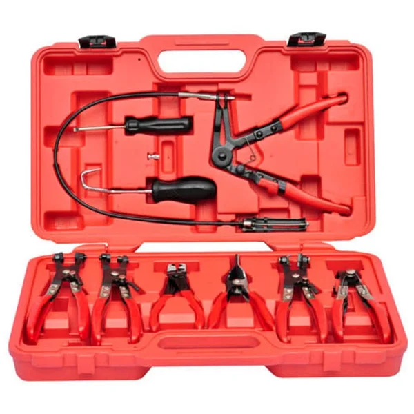 Auto Tool Long Gripper Cable Hose Clamp Plier Remover Set