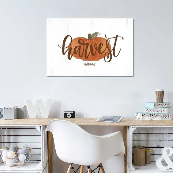 iCanvas Harvest Pumpkin Art by Imperfect Dust Canvas Art Wall Decor ( Seasons > Autumn > Pumpkins art)
