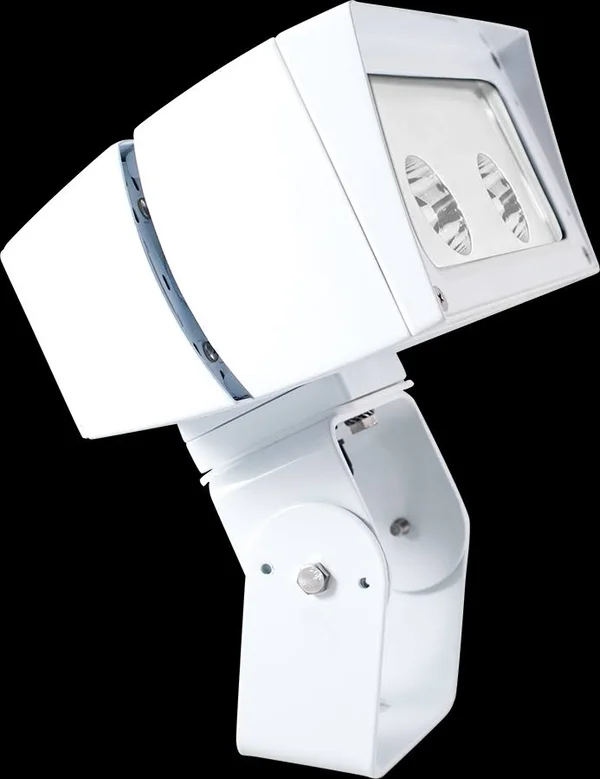 RAB FFLED52TYB55W/PC2 - Future Flood 52W 5x5 277V PC2 Warm LED Trunnion on White