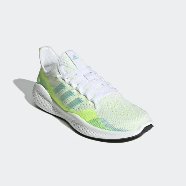 Adidas Women's Fluidflow 2.0 Running Shoes in White/White Size 5.5, Knit