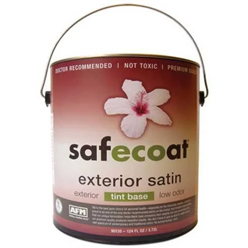 AFM Safecoat All Purpose Exterior Satin Tint Base, White Gallon Can 1/Case - 90135