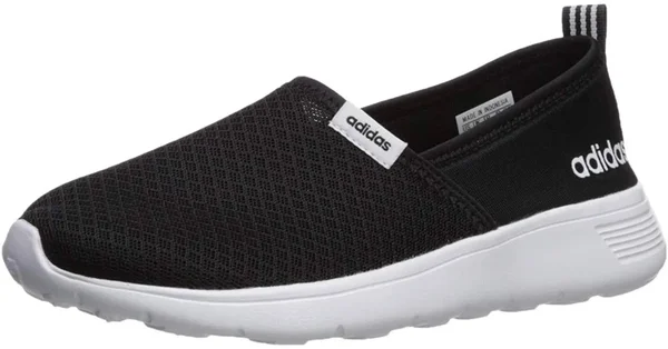 Adidas Lite Racer Slip-On Shoes - Women's - Core Black - Cloud White - 7.5