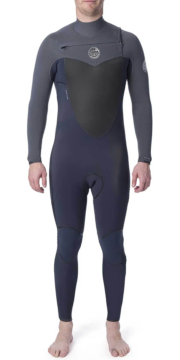 Rip Curl Flashbomb 5/3mm Chest Zip Wetsuit - Grey